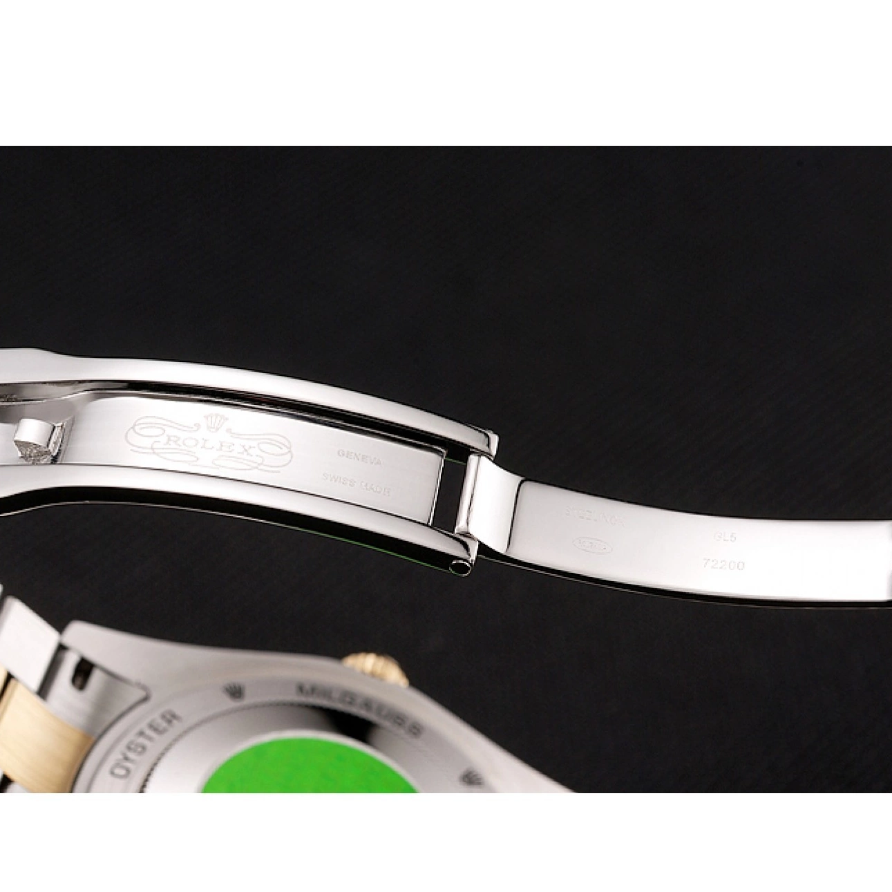 Aaa fake watches Two Tone 1454103 Day-Date Diamond Dial Bracelet Swiss Bezel Rolex Champagne 0712
